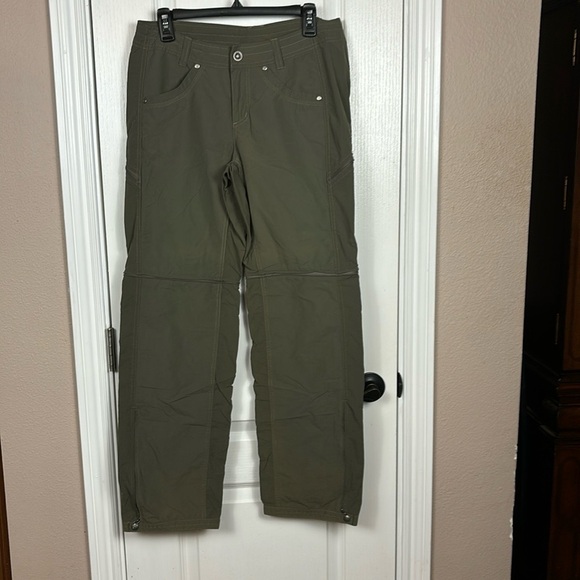 Kuhl Pants - Kuhl Women's Convertible Hiking Pants Size 8 Regular Olive Green Pre-Owned